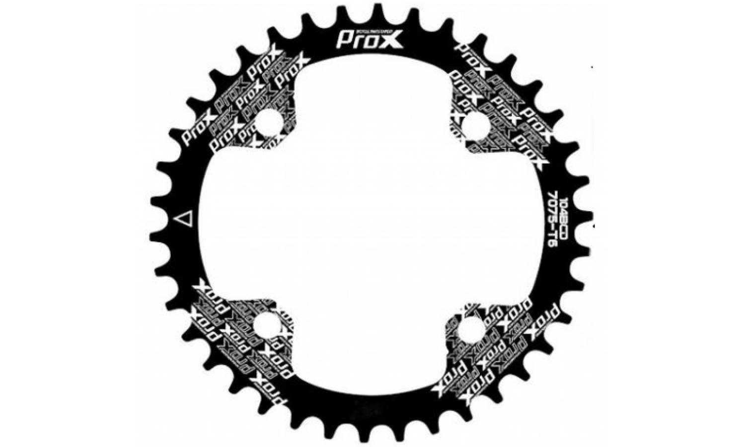 Зірка для шатуна ProX WIDE 104BCD 38 T чорний 2 Зірка для шатуна ProX WIDE 104BCD 38 T чорний 2