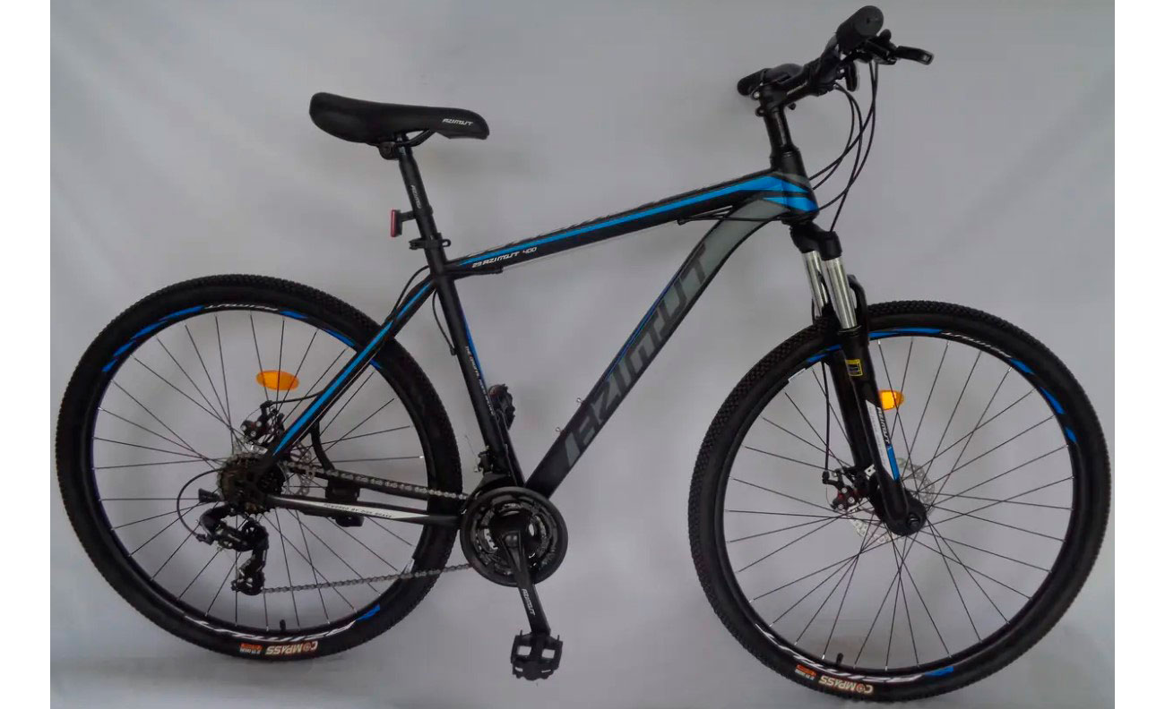 Велосипед Azimut Aqua GD 26" размер М рама 17 Черно-синий