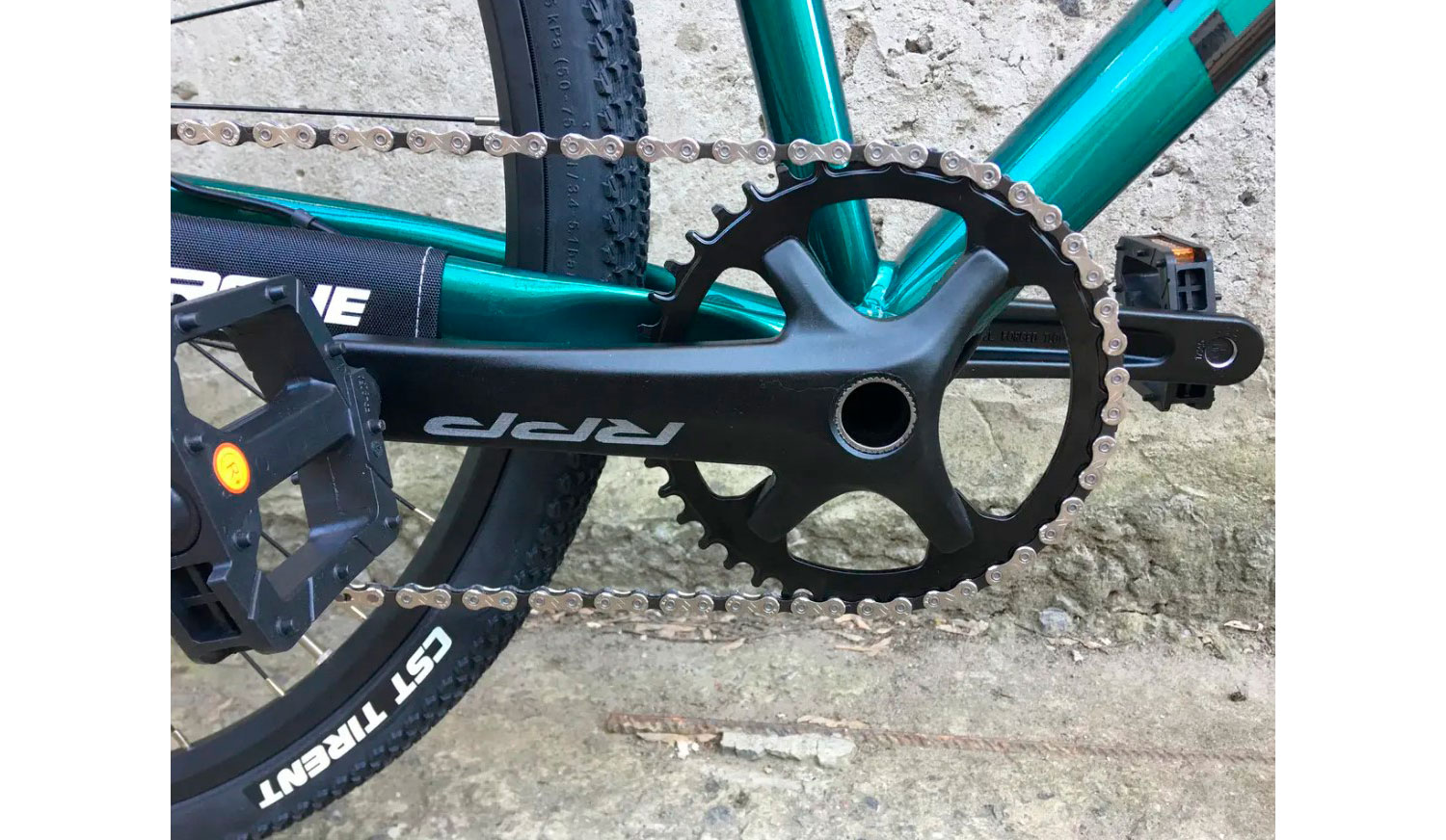 Велосипед DeMARCHE Gravel Point 1х11 28" размер М 2022 Зеленый глянец 4