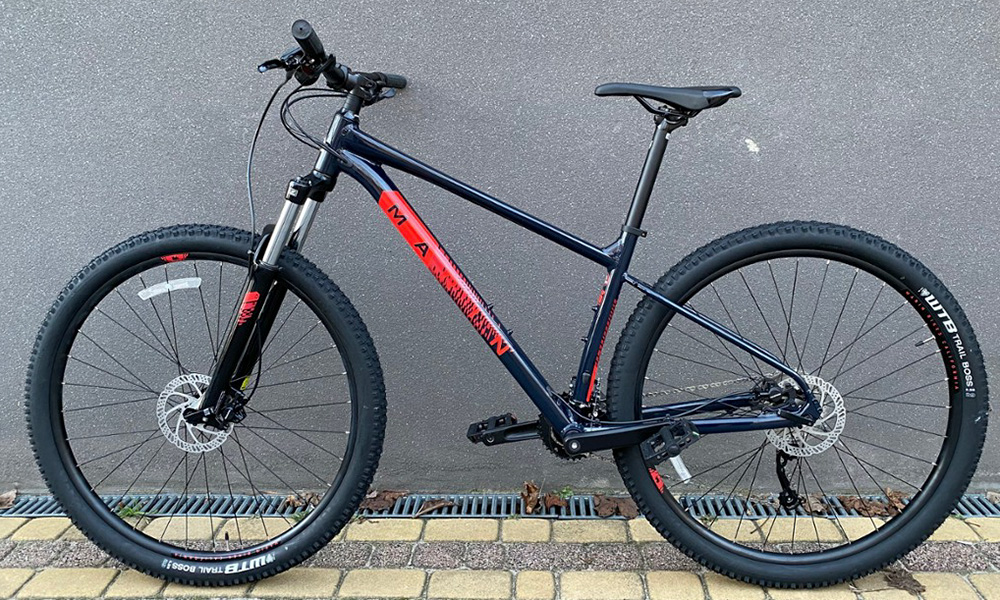 Фотографія Велосипед Marin BOBCAT TRAIL 4 29" 2021, розмір XL, Синьо-червоний 5