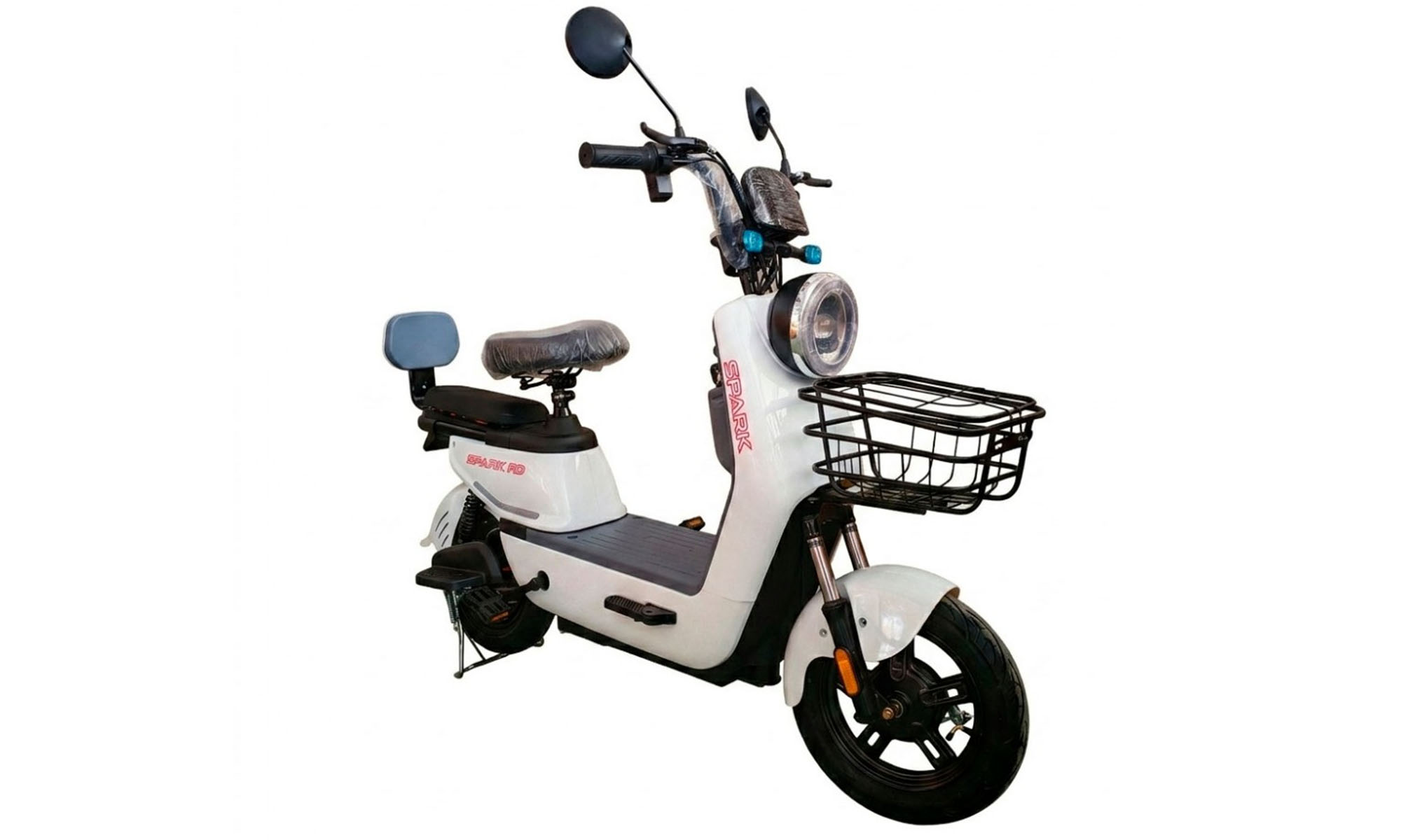 Велосипед с электромотором SPARK R9 10", рама 14", 60V/800W/20Ah, LiFePO4, год 2026, белый 2 Велосипед с электромотором SPARK R9 10", рама 14", 60V/800W/20Ah, LiFePO4, год 2026, белый 2