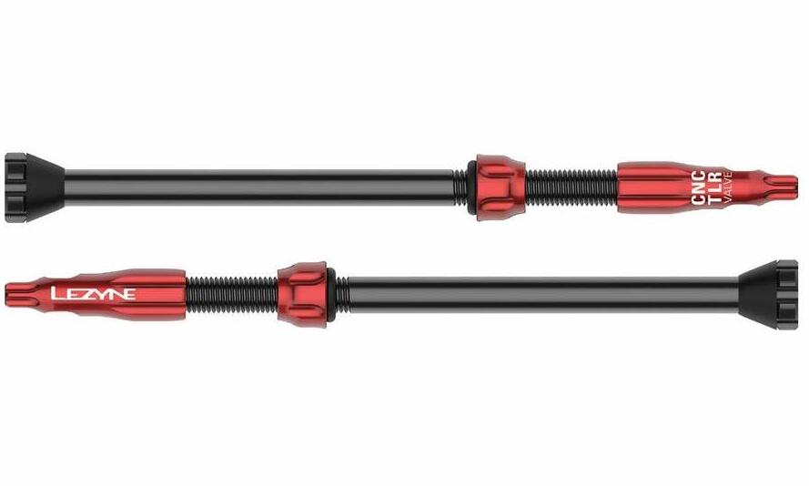 Ниппель для бескамерки Lezyne CNC TLR Valve, длина 80 мм, комплект 2 штуки, красный Ниппель для бескамерки Lezyne CNC TLR Valve, длина 80 мм, комплект 2 штуки, красный