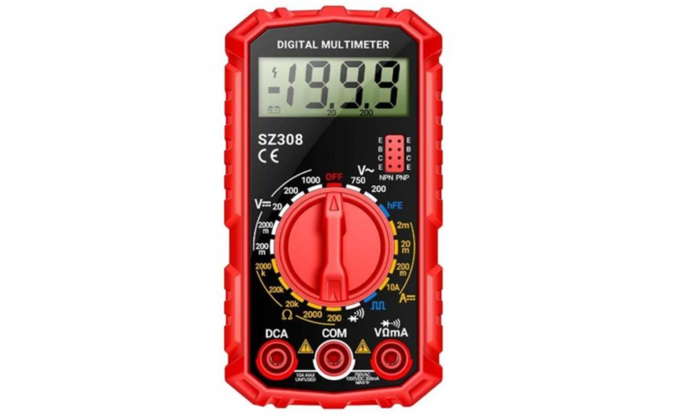 Тестер ANENG SZ308 для диагностики электротранспорта красный