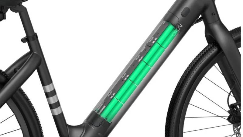 Электровелосипед OKAI EB60 28", 350(550)W, 9,6Ah, NFC, App, черный 6