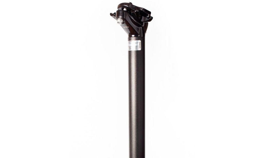 Фотографія Підсідельна труба ZOOM SP-C255/ISO-M, 27,2х350 мм, алюміній литий, SAND BLASTED AN BK, чорна