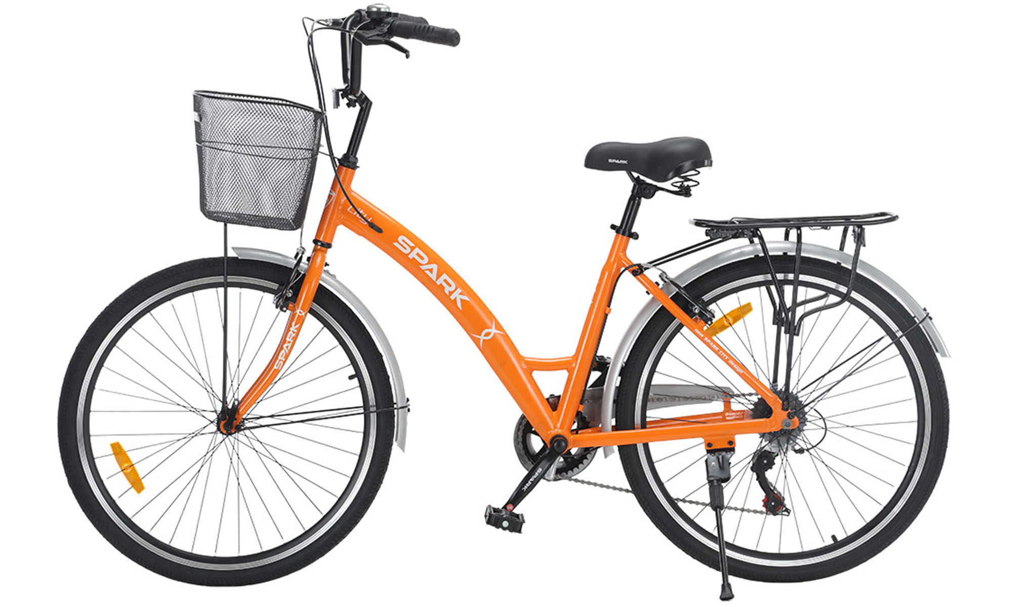 Велосипед SPARK CITY REINE 26", размер M, рама 17", год 2026, оранжевый 4