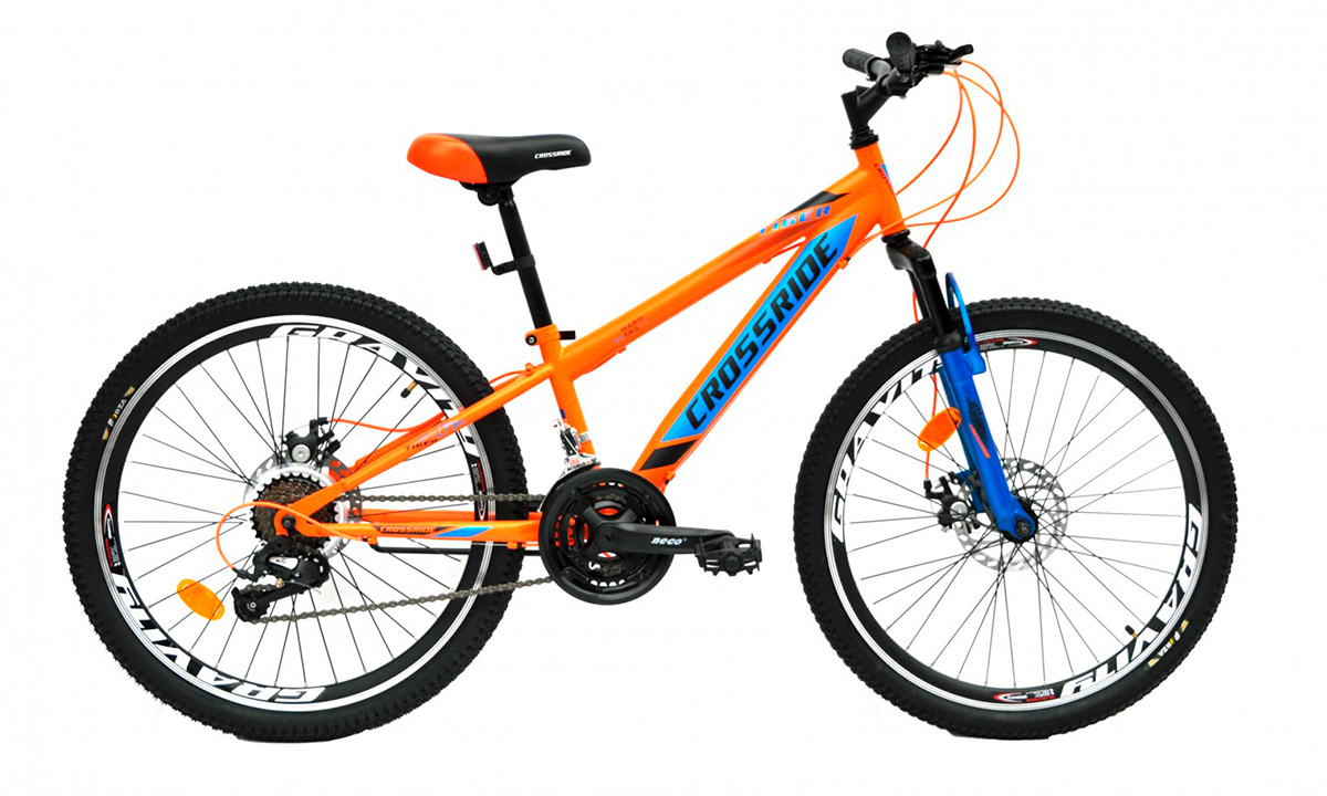 Фотография Велосипед CROSSRIDE ST TIGER 24"  Черно-оранжевый