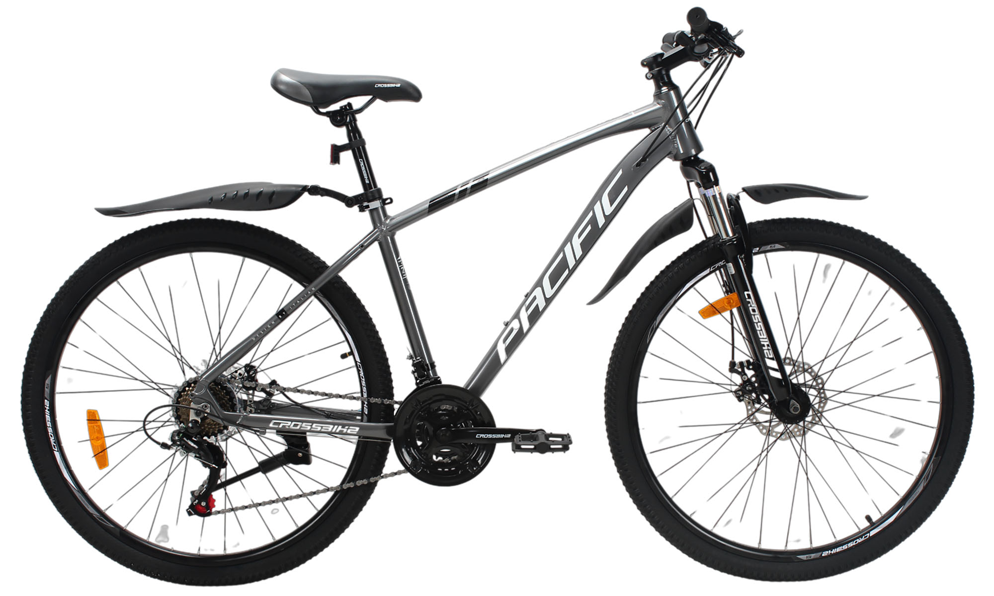 Фотография Велосипед Crossbike Pacific 27,5", размер M, рама 17", 2025, Серый