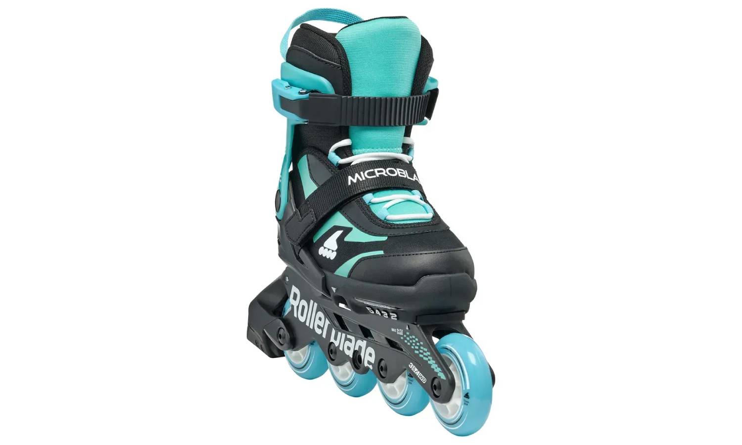 Ролики Rollerblade Microblade black-light blue 28-32 3