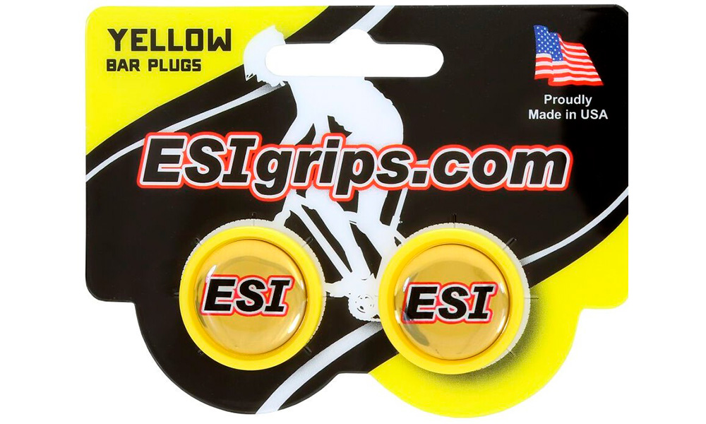 Фотографія Заглушки керма ESI Bar Plug Жовтий 