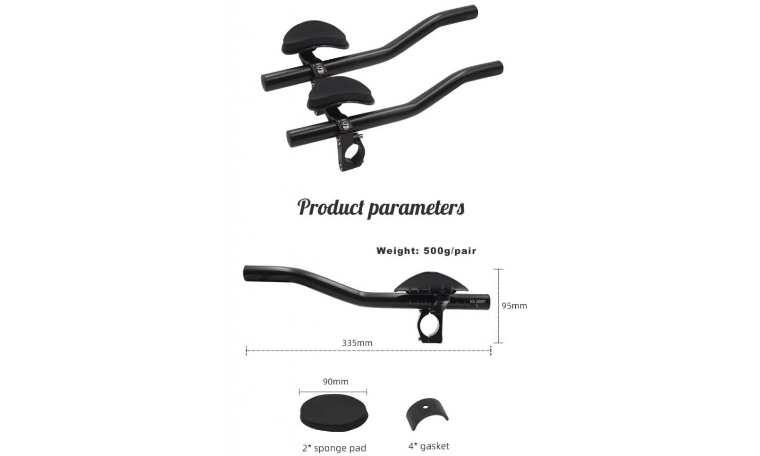 Руль BCCN Tri Bar "лемонка" для шосейного велосипеда 5 Руль BCCN Tri Bar "лемонка" для шосейного велосипеда 5