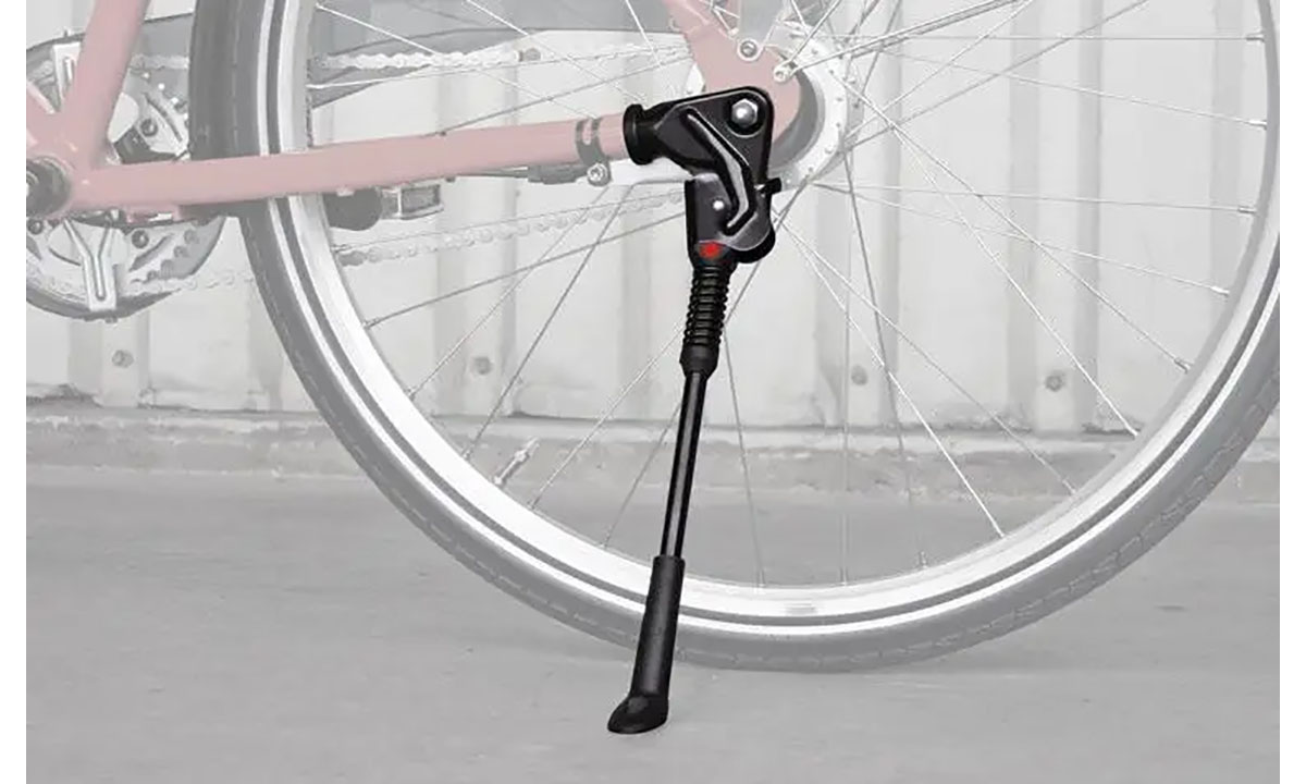 Велосипедная подножка задняя Hebie AX 616, настраиваемая длина 26"-28", черная 2