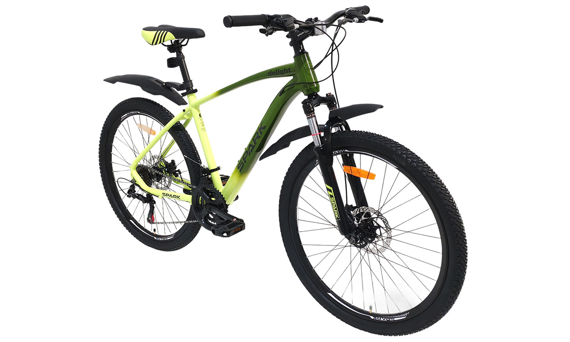 Велосипед Spark Delight 26" размер М рама 17" зелено-желтый 2 Велосипед Spark Delight 26" размер М рама 17" зелено-желтый 2
