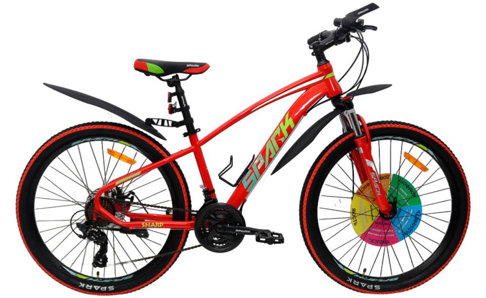 Фотография Велосипед SPARK SHARP 26" размер XS рама 14" 2024 Красный