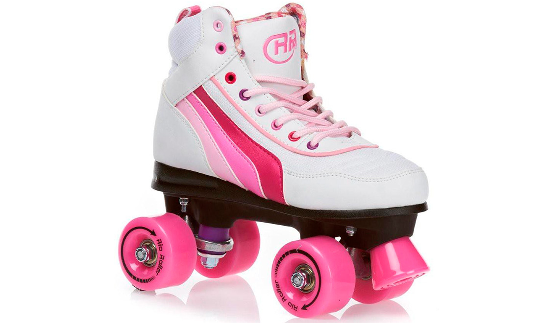 Ролики Rio Roller PINK, размер 34 Бело-розовый 5