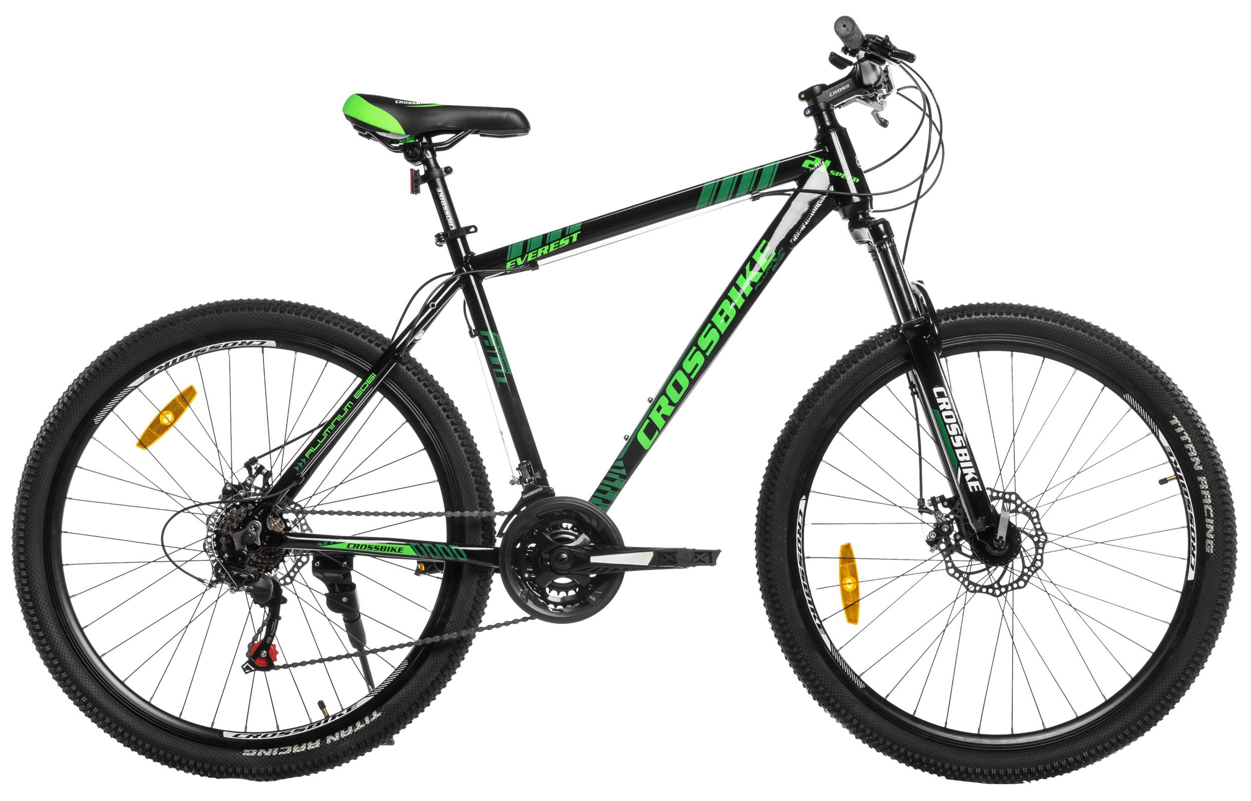 Фотография Велосипед CrossBike Storm 27,5" размер М рама 17 2022 Чёрно-зеленый