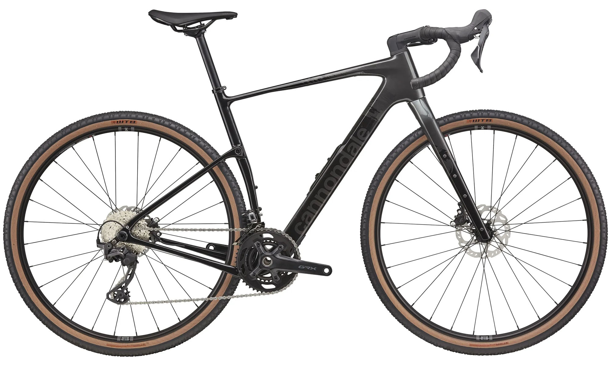 Фотографія Велосипед Cannondale TOPSTONE Carbon 3 GRX 2x 28", размер L, рама 56, 2025, SBK (темно-серый)