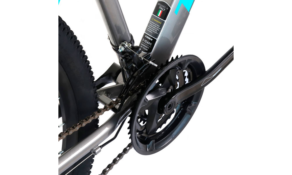 Фотографія Велосипед Trinx M116 Elite 27.5" розмір L рама 20 2022 Grey-Blue-Yellow 2