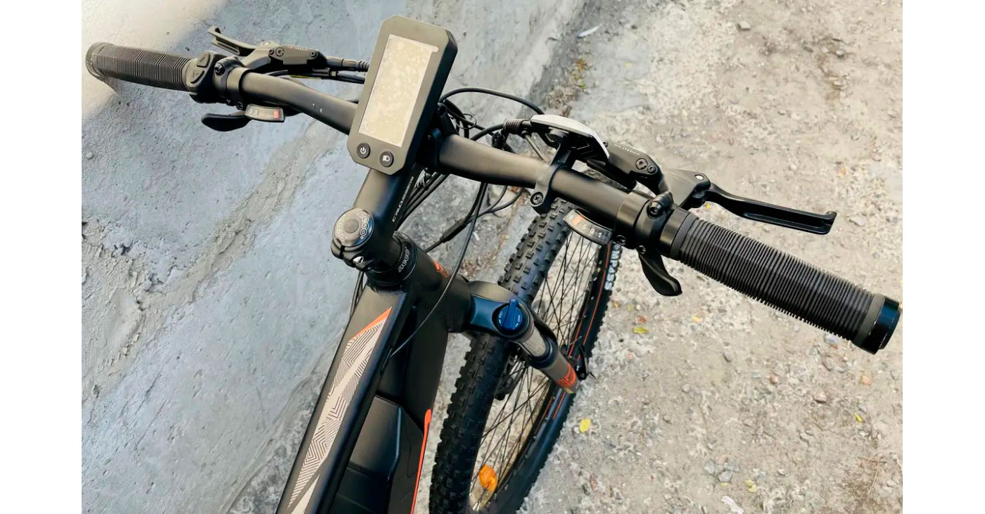 Фотография Велосипед Crosser E-GROVES 27,5" 36V/350W 14A Черно-оранжевый 2
