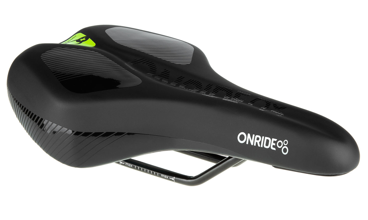 Фотография Седло ONRIDE Merlin, Comfort Plus стальные рамки черный 265х162мм