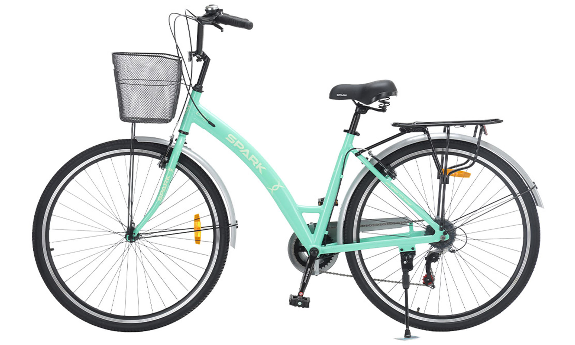 Велосипед SPARK CITY REINE 28", размер L, рама 18", год 2026, мятный 2