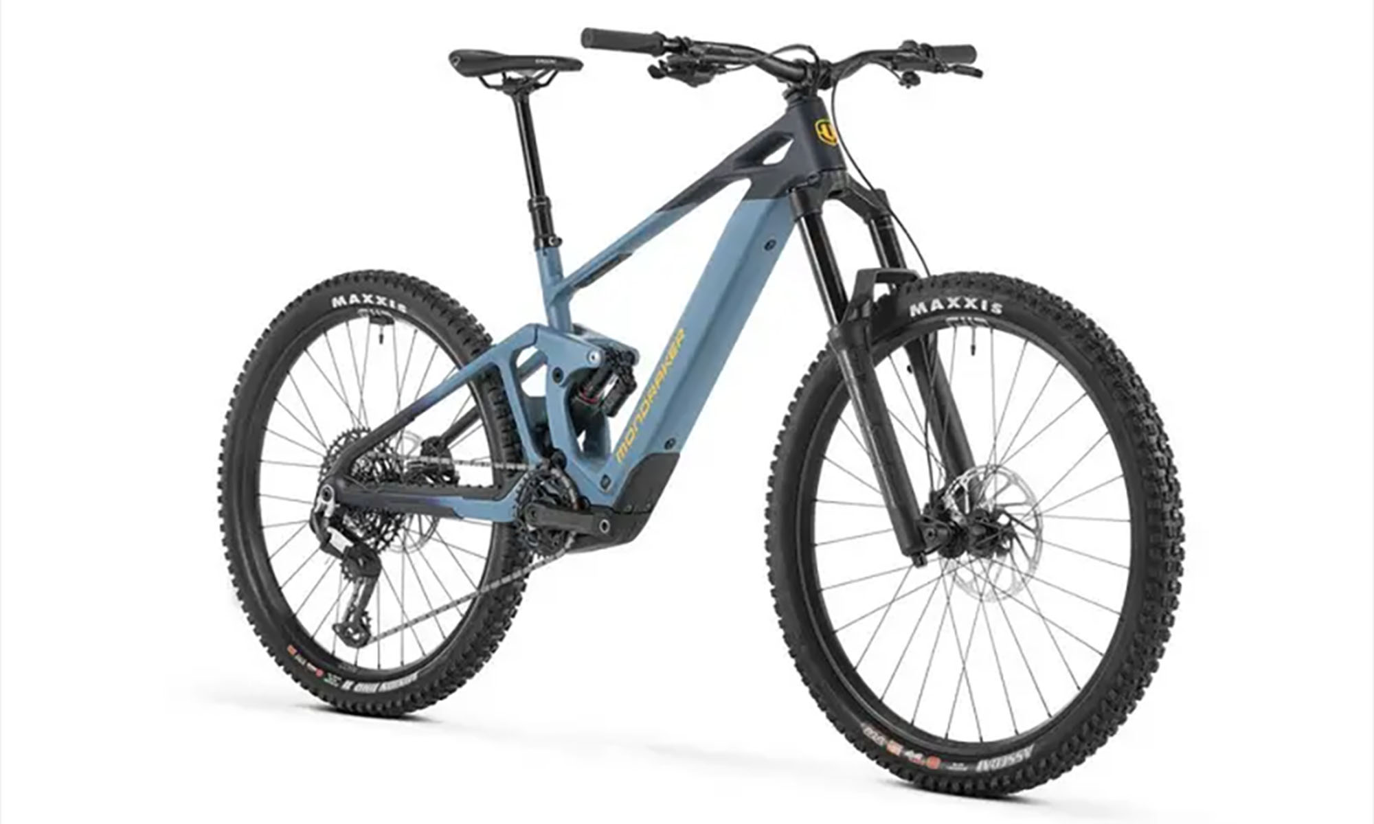 Електровелосипед MONDRAKER DUNE R Carbon, Mullet 29/27.5'', розмір L, рама 45, 400Wh Bosch SX, рік 2026, синій/жовтий 2