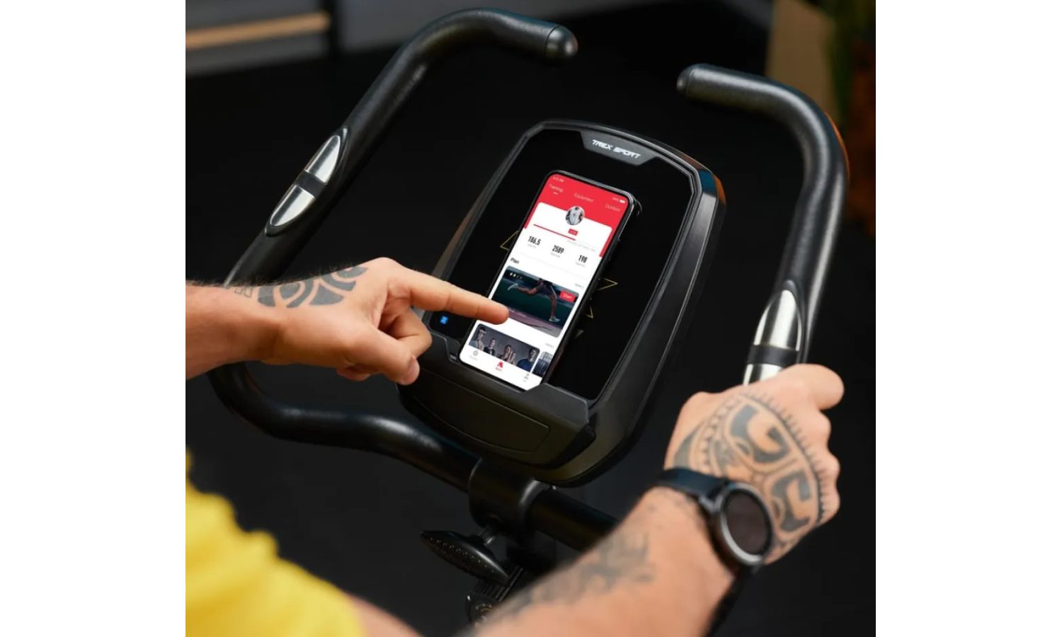 Велотренажер Trex Sport TX-500MB IRON магнітний чорний 3