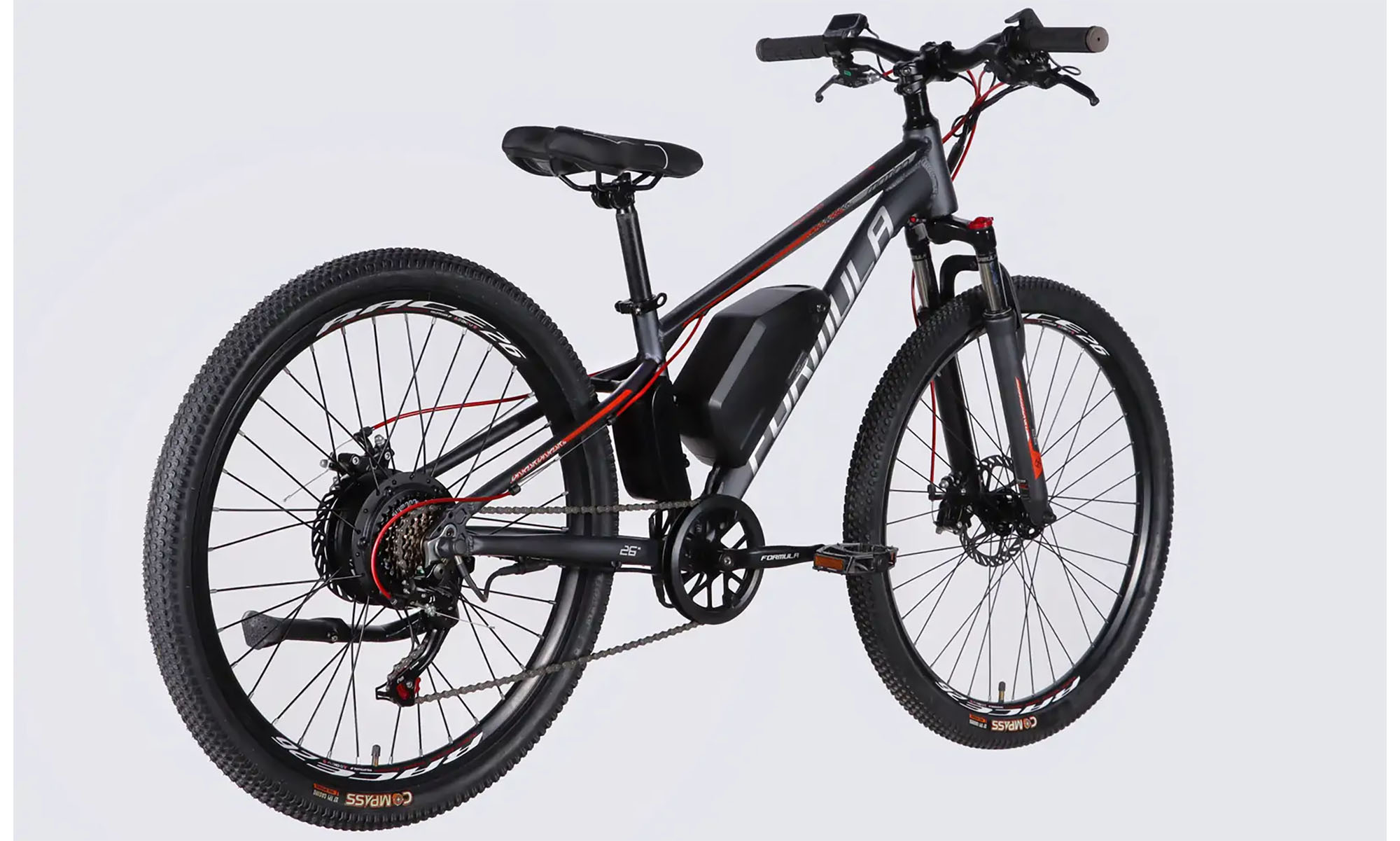 Велосипед з електроприводом Formula eMOTION DD FR 26", розмір XS, рама-13", 36B, 10А*г, 500Вт, рік 2026, сіро-сріблястий (матовий) 4