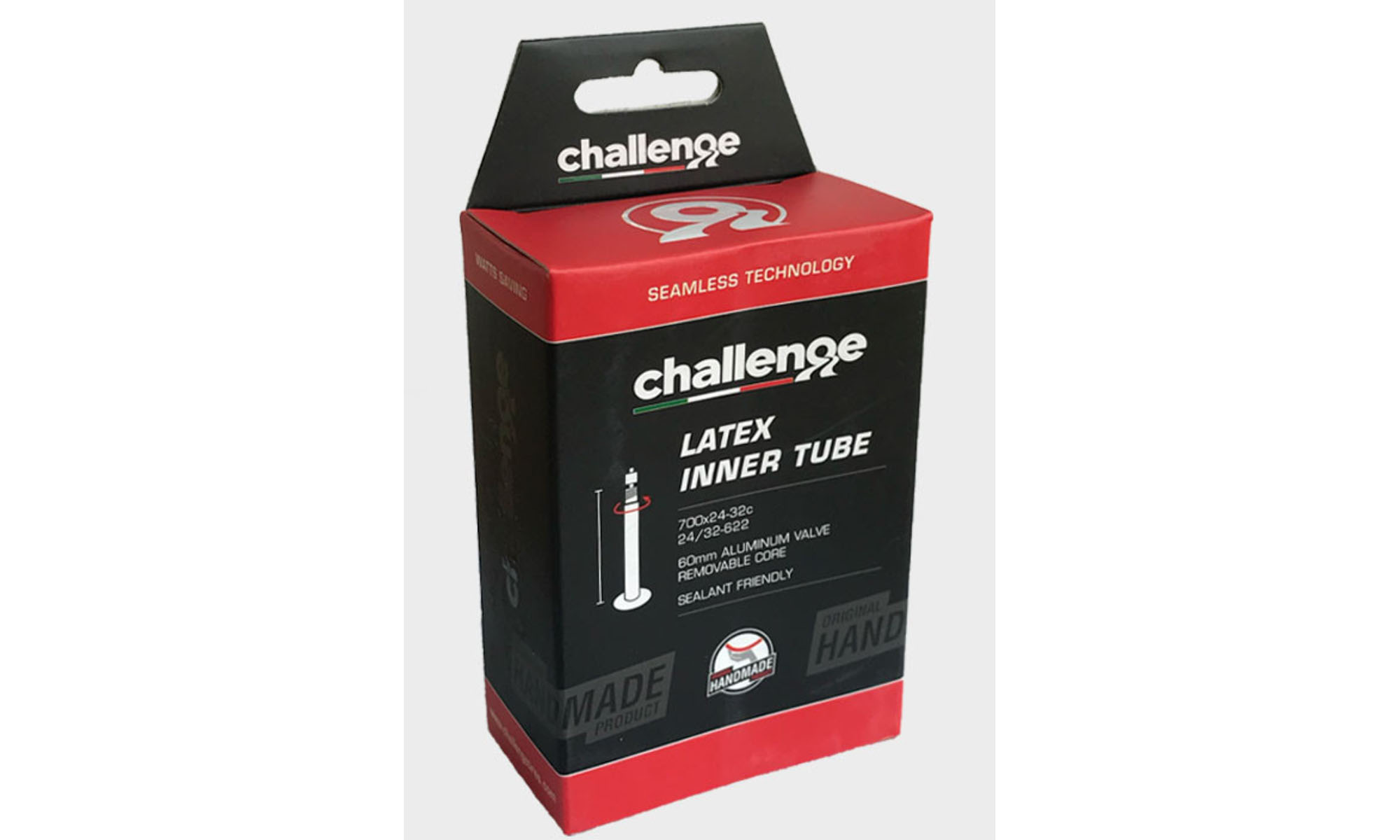 Камера Challenge Seamless Latex Tube, 700x33/42, Presta 48mm Камера Challenge Seamless Latex Tube, 700x33/42, Presta 48mm