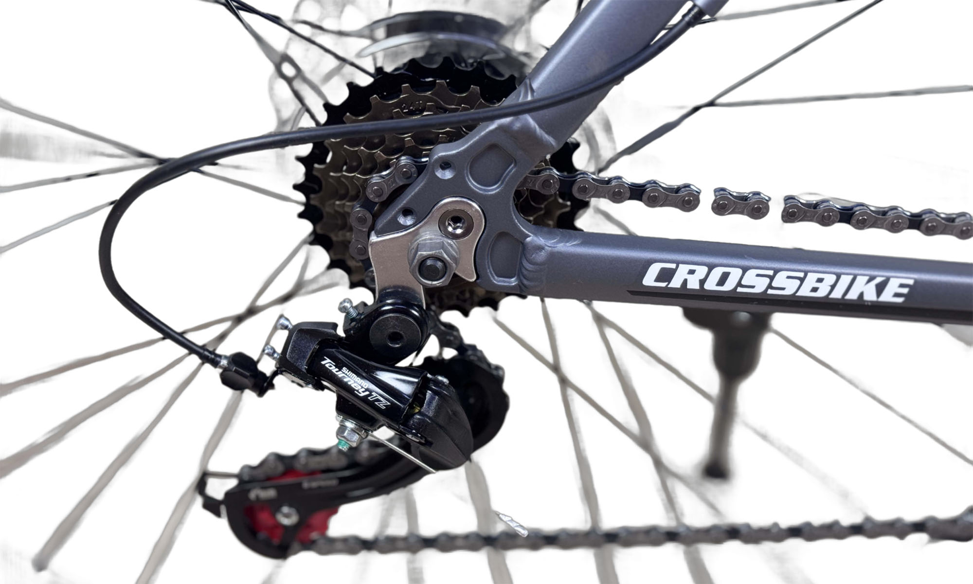 Велосипед CrossBike Aspect 29", розмір XL, рама 21", рік 2026, Чорний-Сірий 2 Велосипед CrossBike Aspect 29", розмір XL, рама 21", рік 2026, Чорний-Сірий 2