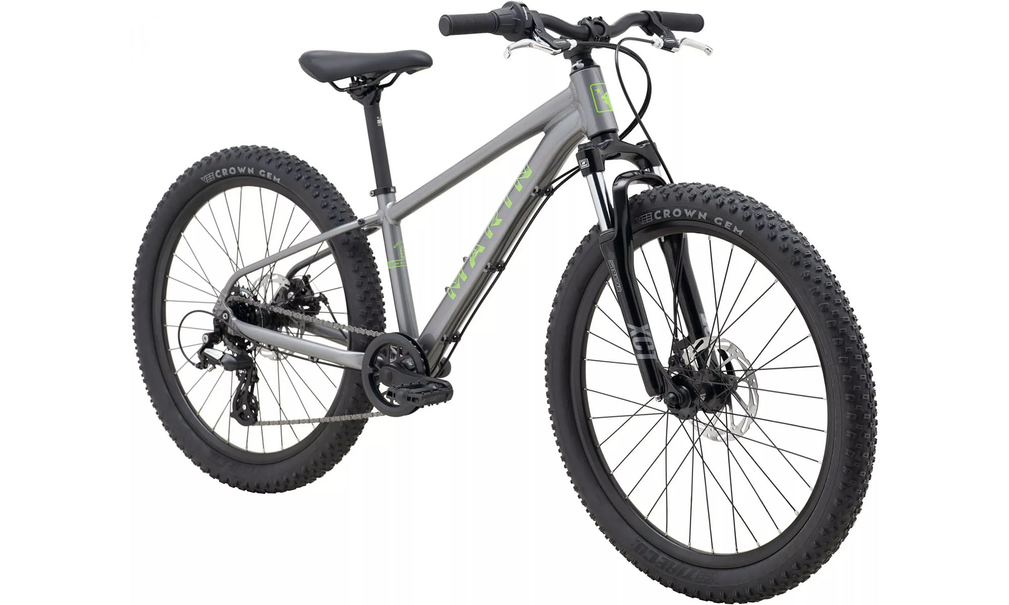 Велосипед Marin BAYVIEW TRAIL 24", One size, рік 2026, сірий з зеленим 2