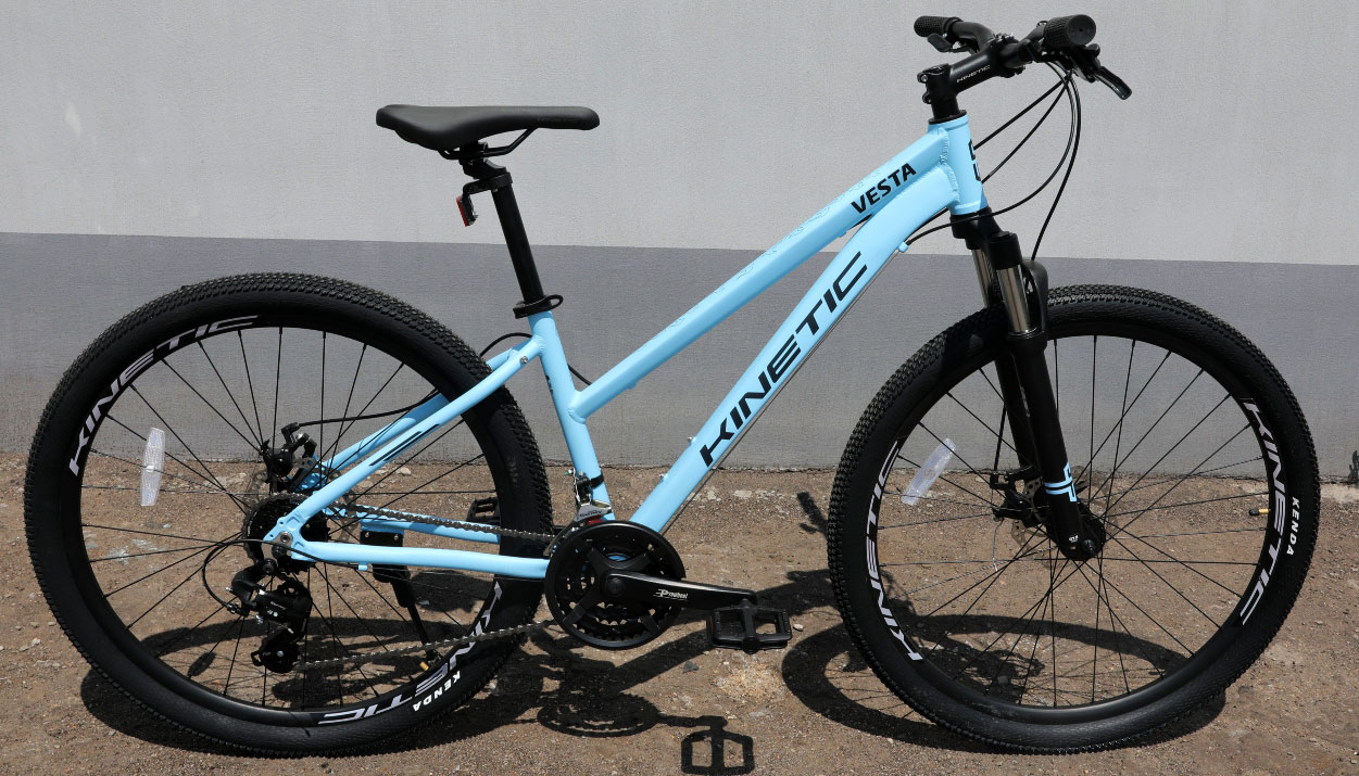 Велосипед Kinetic VESTA 27,5" розмір S рама 15" 2023 Синя 3 Велосипед Kinetic VESTA 27,5" розмір S рама 15" 2023 Синя 3
