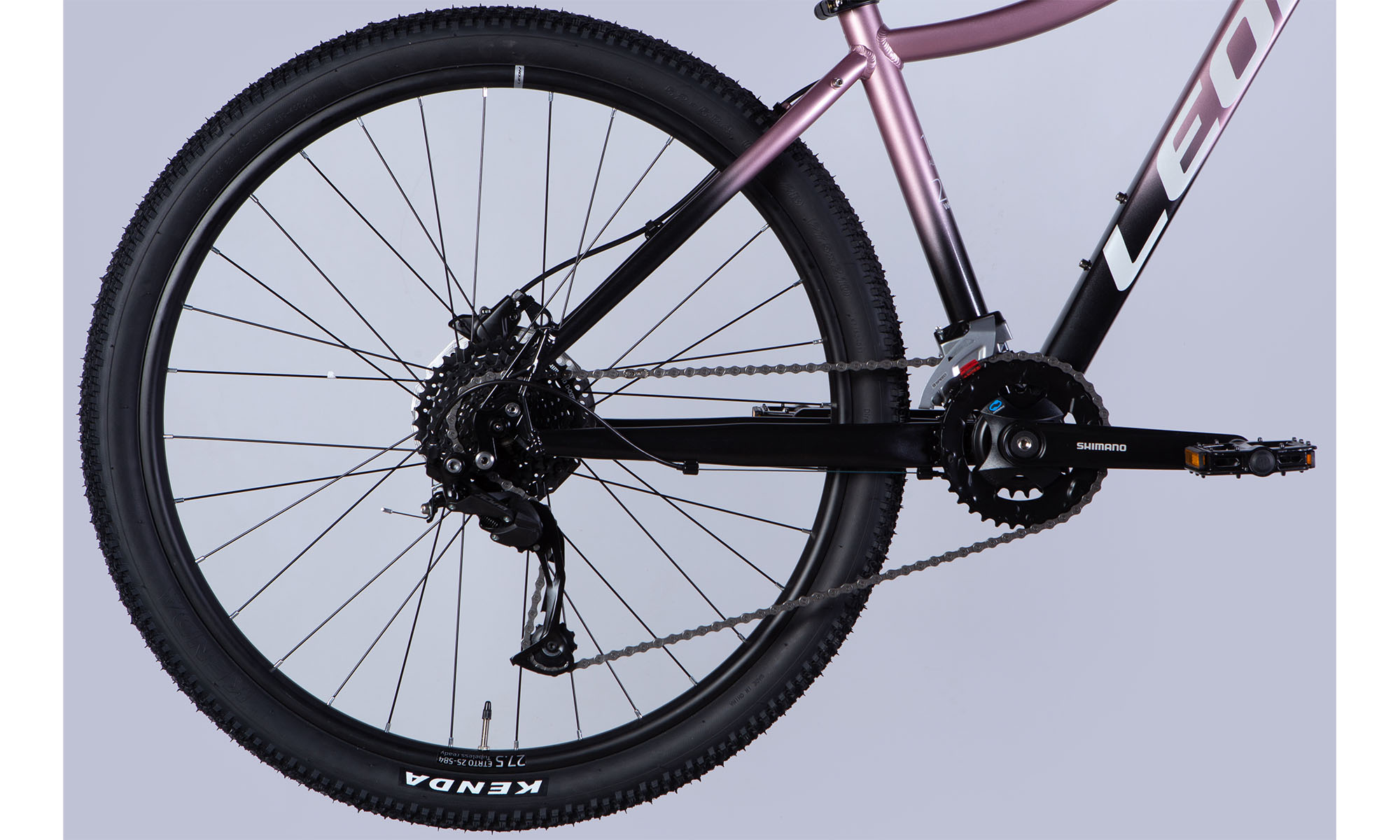 Велосипед Leon XC LADY 80 HDD 27,5", размер S, рама 16", 2025, розовый с черным  3