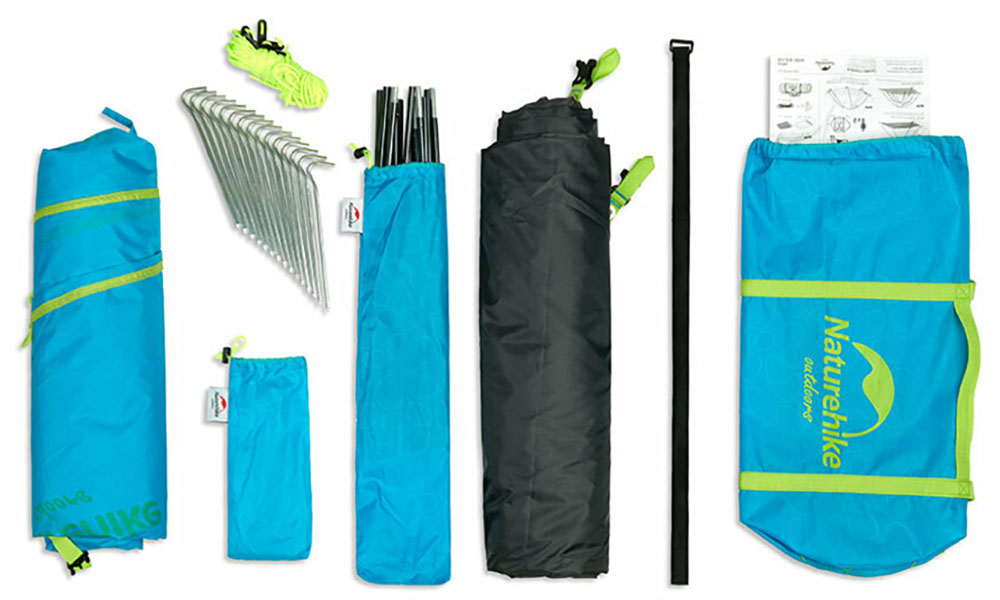 Палатка двухместная Naturehike P-Series II (NH18Z022-P) 210T/65D, зеленая 2