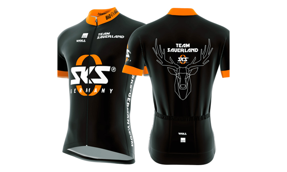 Фотографія Велоджерсі SKS Team Sauerland (BIO RACER), чорно-коричневий, розмір XXL