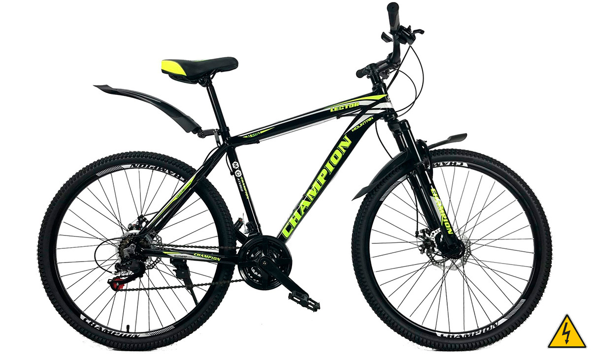 Електровелосипед Champion Lector 29", мотор MXUS FX-15F, 48В, 500Вт (2021) 2020 Чорно-жовтий 2