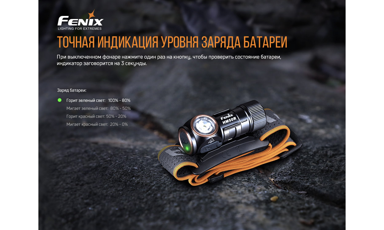 Фотография Фонарь налобный Fenix HM50R V2.0 9