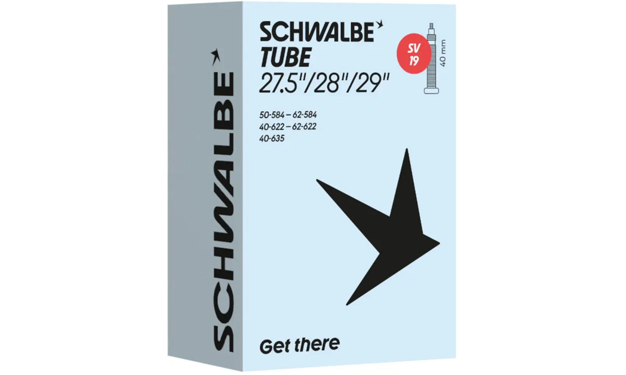 Камера 29"/28"/27,5" (40/62-584/635) Schwalbe SV19 40мм Камера 29"/28"/27,5" (40/62-584/635) Schwalbe SV19 40мм