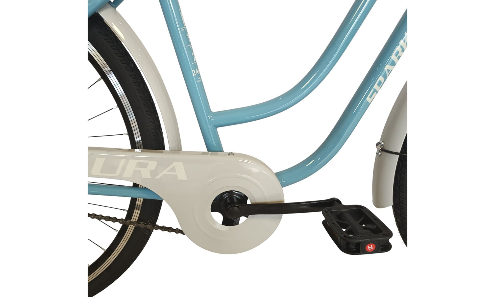 Велосипед SPARK CITY AURA 28", размер M, рама 18", год 2026, голубой 2