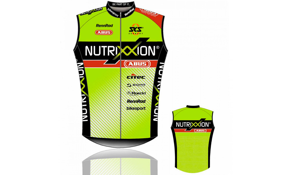 Фотографія Вітрозахисний жилет Nutrixxion 4FunTeam, жовто-чорний, розмір L