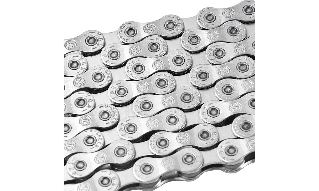 Фотографія Ланцюг велосипедний Grey's 9шв. S9 Silver/Silver, 116 ланок 