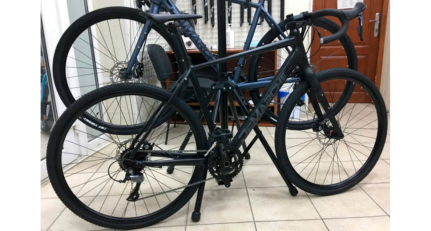 Велосипед DeMARCHE Gravel Stone SORA 28" размер L 2022 Черный