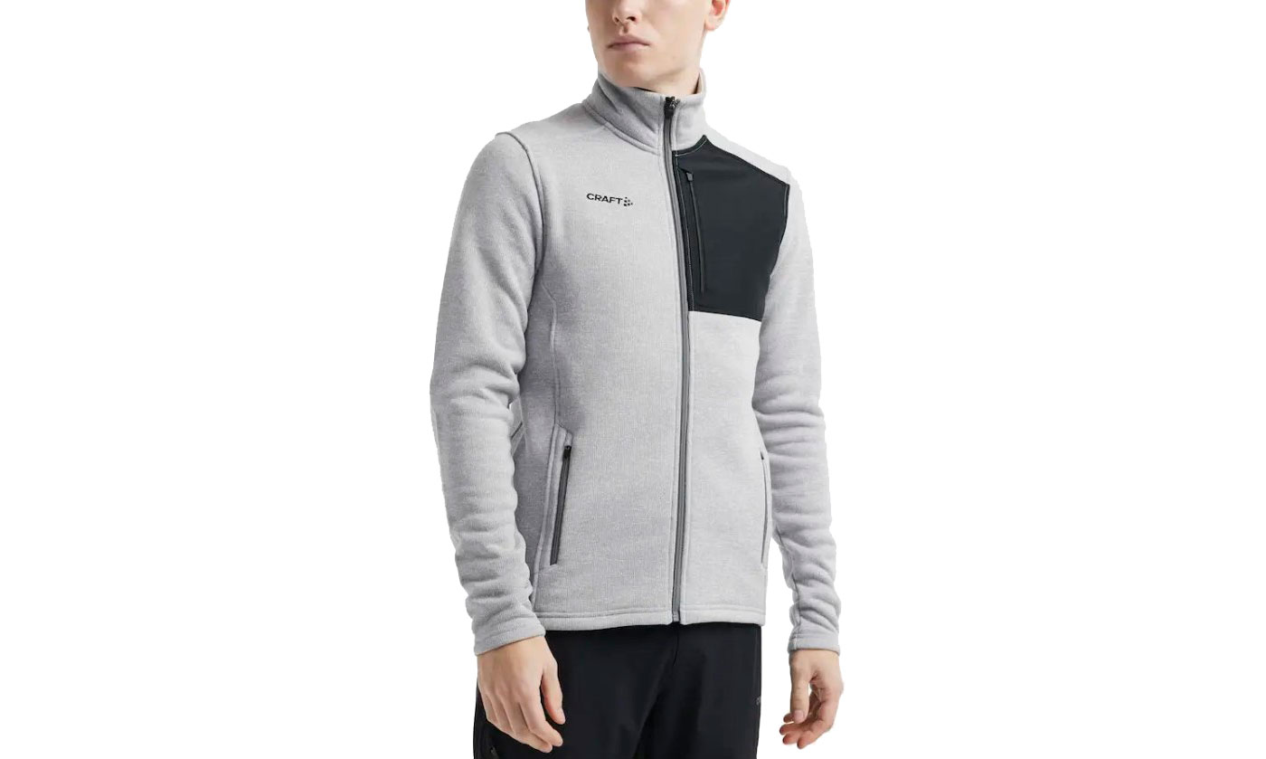 Кофта Craft ADV EXPLORE HEAVY FLEECE мужская, размер М, сезон AW 22, белый 7