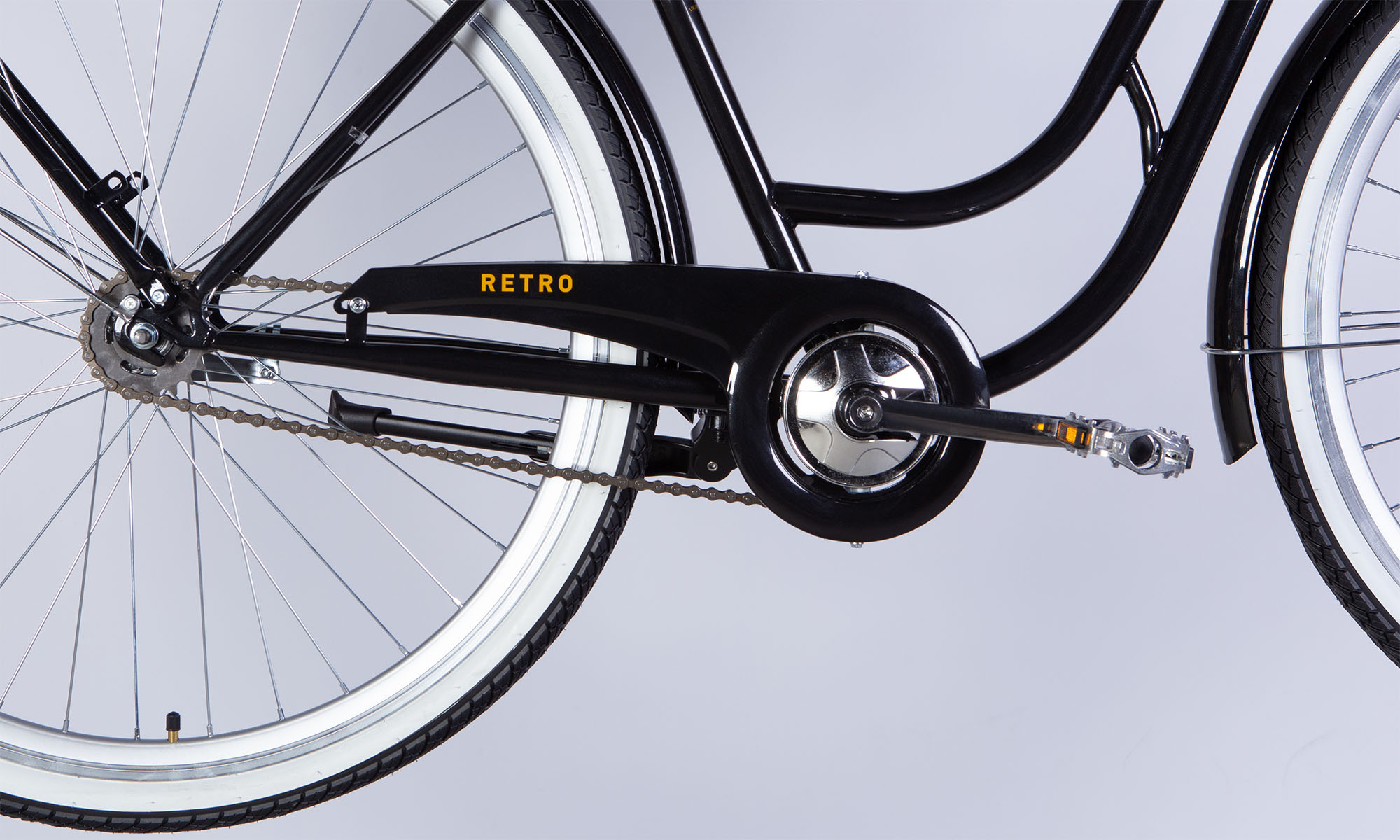 Велосипед Dorozhnik RETRO Velosteel 28", розмір L, рама 19", 2025, чорний 3 Велосипед Dorozhnik RETRO Velosteel 28", розмір L, рама 19", 2025, чорний 3
