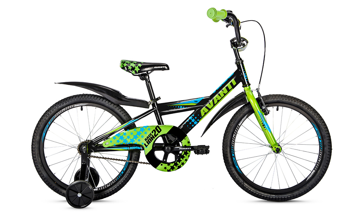 Фотография Велосипед Avanti LION 20" (2021) 2021 Черно-зеленый