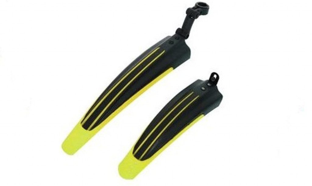 Крылья передние и задние DN 12-16" черный/лайм 