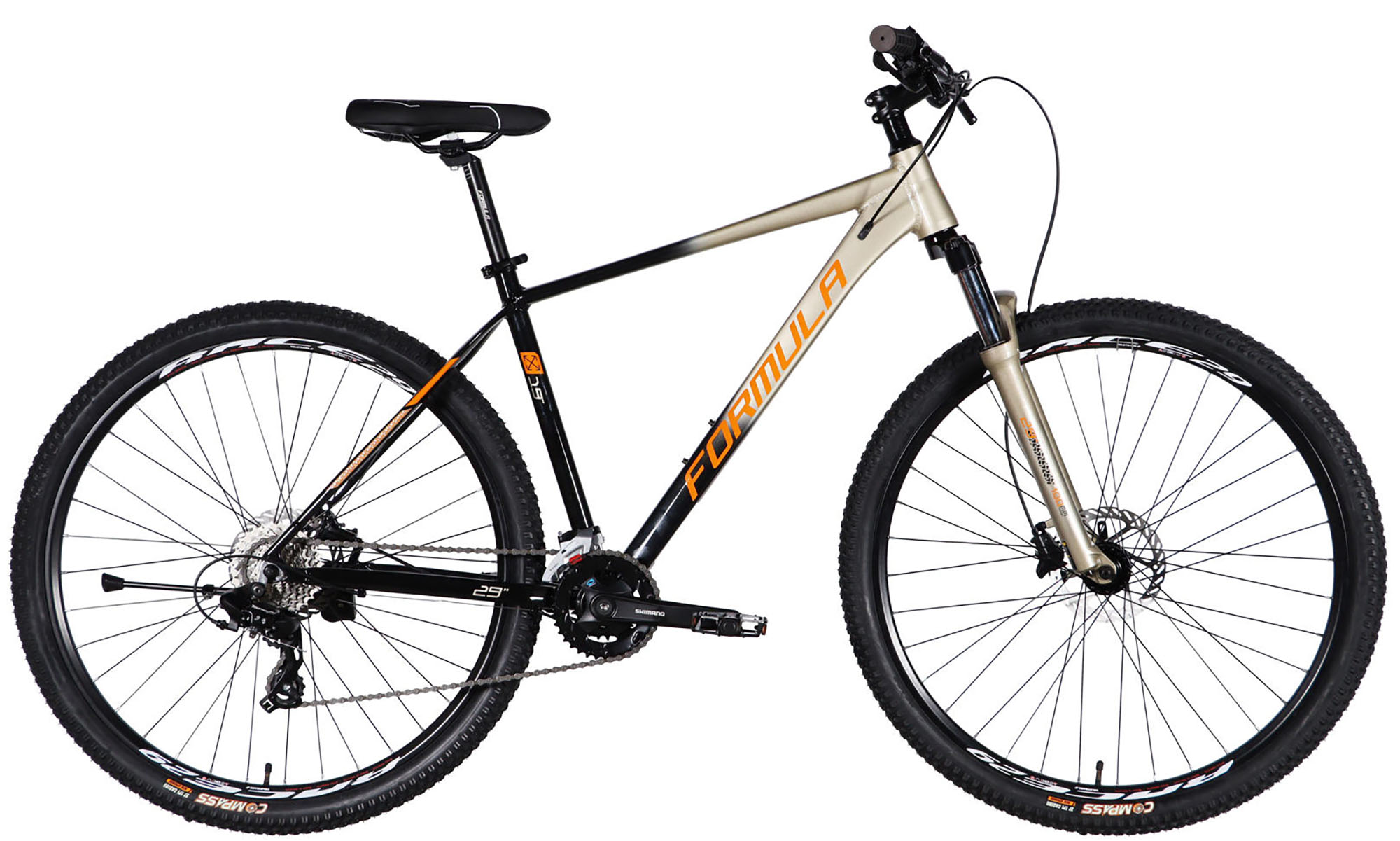 Велосипед Formula DRIVE HDD 29", розмір XL, рама-21", рік 2026, чорно-сірий 