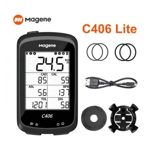 Фотографія Велокомп'ютер Magene C406 c GPS підтримка Strava, каденс, пульс 4