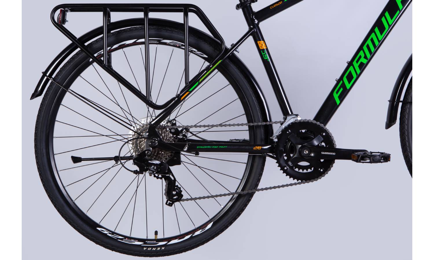 Велосипед Formula CURSOR MAN PRO DD 28" розмір L рама 19" 2025 чорно-зелений 7