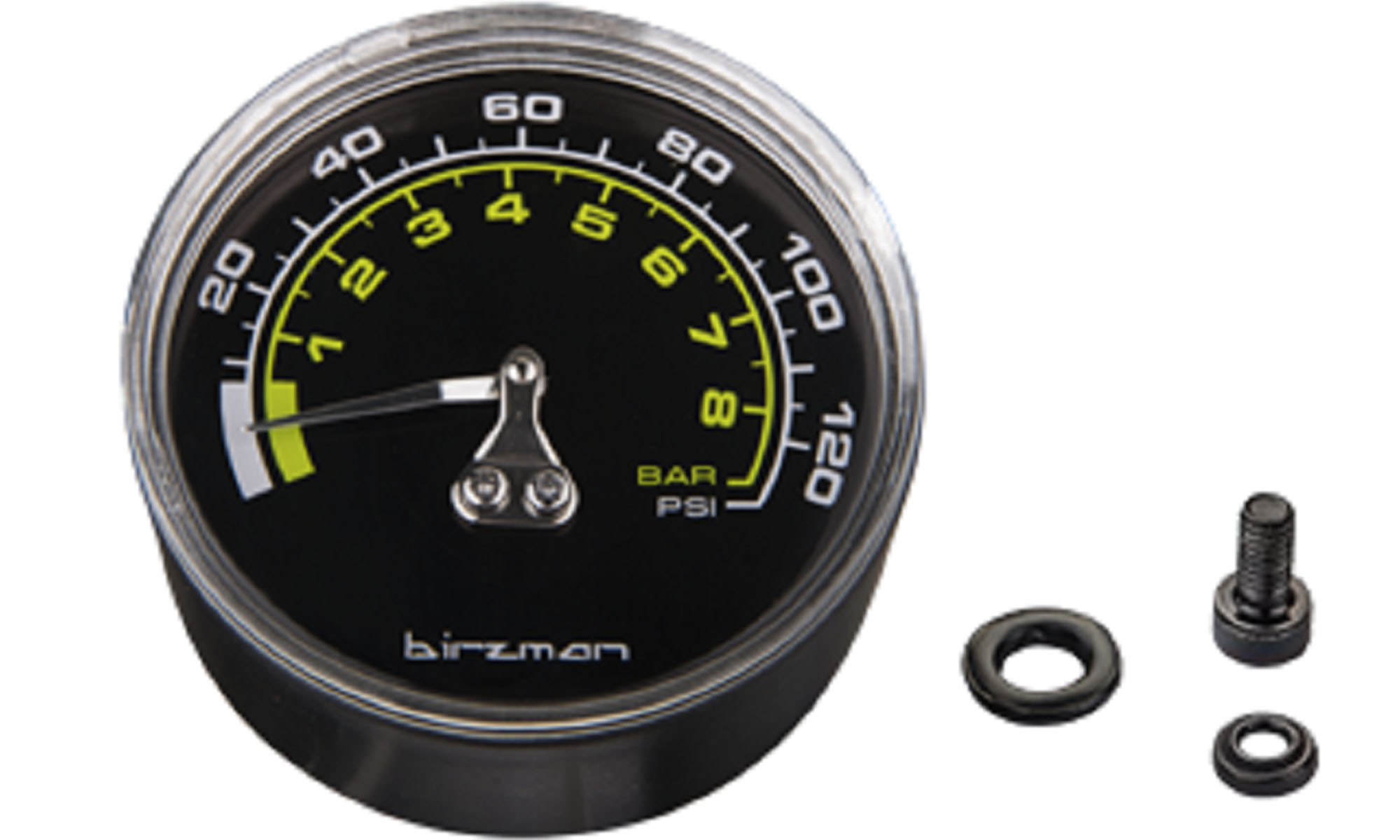 Манометр Birzman 120PSI Maha Push & Twist MTB Манометр Birzman 120PSI Maha Push & Twist MTB